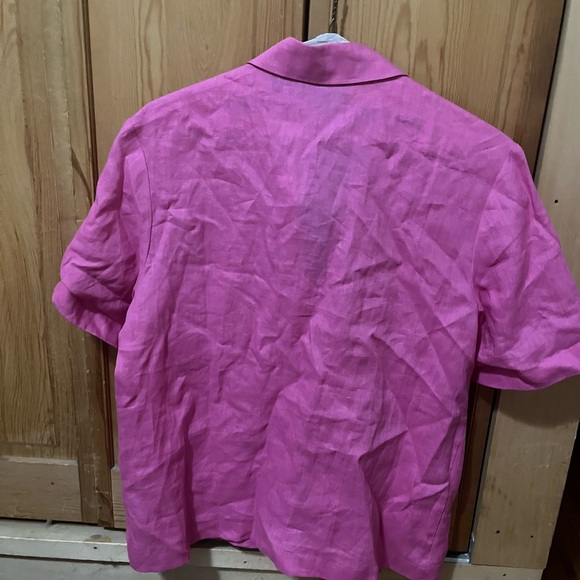 Cynthia Rowley linen camp shirt - Picture 4 of 7